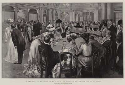 In the Height of the Season at Monte Carlo, an Evening in the Roulette-Room of the Casino by Reginald Thomas Cleaver