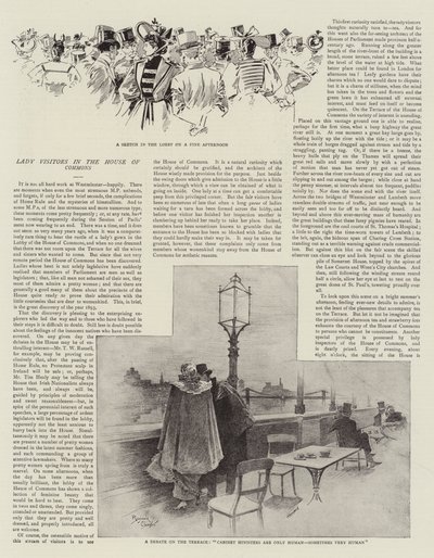 Lady Visitors in the House of Commons by Reginald Thomas Cleaver