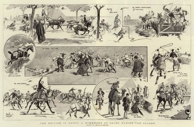 The British in Egypt, A Gymkhana at Cairo during the Season by Reginald Thomas Cleaver