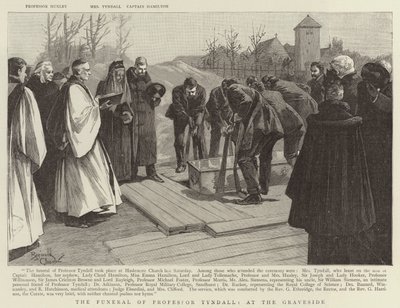 The Funeral of Professor Tyndall, at the Graveside by Reginald Thomas Cleaver