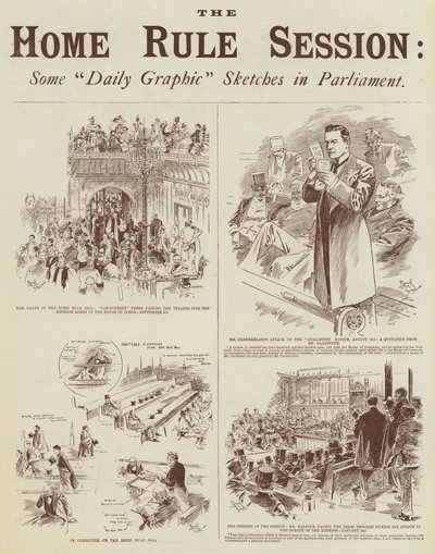 The Home Rule Session, Some "Daily Graphic" Sketches in Parliament by Reginald Thomas Cleaver