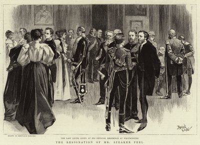 The Resignation of Mr Speaker Peel by Reginald Thomas Cleaver