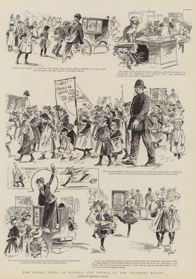 The latest thing in strikes, the revolt of the pavement ballet by Reginald Thomas Cleaver