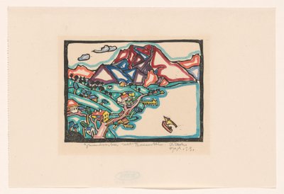 Gmünder Lake with Traunstein by Reijer Stolk (signed by artist)
