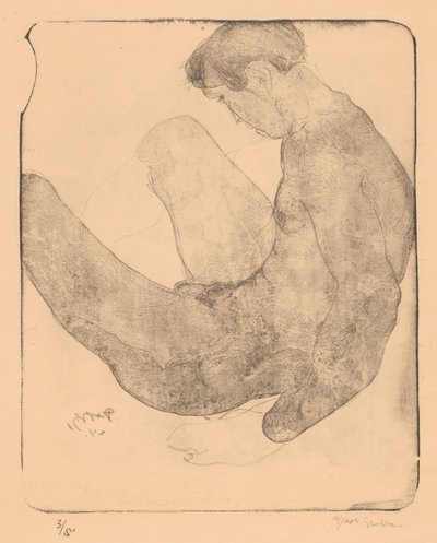 Naked Man with Knees Drawn Up by Reijer Stolk (signed by artist)