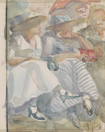 Two Seated Women in the Front Row of an Audience by Reijer Stolk