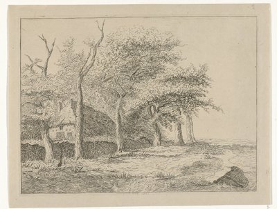 Row of Trees by Reinierus Albertus Ludovicus baron van Isendoorn à Blois