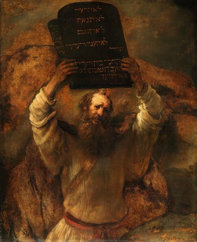 Moses with the Tablets of the Law by Rembrandt