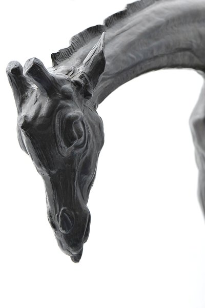 Large Giraffe with Lowered Head, modeled 1909-10, cast before 1913 by Rembrandt Bugatti