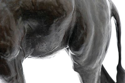 Large Giraffe with Lowered Head, modeled 1909-10, cast before 1913 by Rembrandt Bugatti