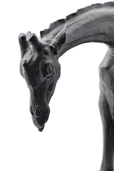 Large Giraffe with Lowered Head, modeled 1909-10, cast before 1913 by Rembrandt Bugatti