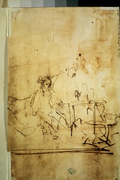 Ahasuerus, Haman and Esther by Rembrandt Harmensz. van Rijn
