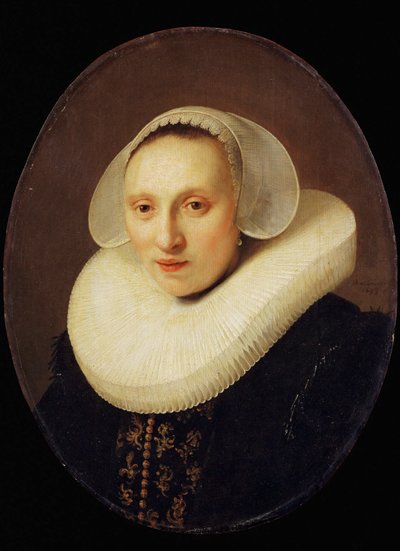 Cornelia Pronck, Wife of Albert Cuyper, Merchant, Aged 33 by Rembrandt Harmensz. van Rijn
