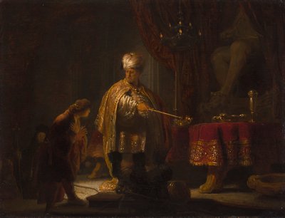 Daniel and Cyrus before the Idol Bel by Rembrandt van Rijn