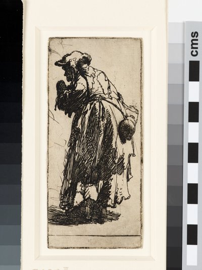 Old beggar woman with a gourd by Rembrandt van Rijn