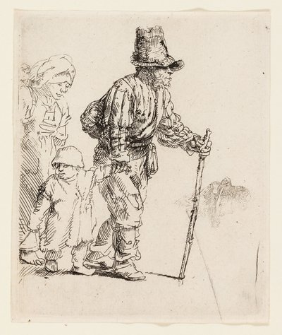 Peasant Family on the Tramp, c.1652 by Rembrandt Harmensz. van Rijn
