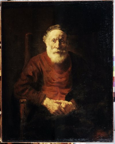 Portrait of an Old Man in Red by Rembrandt Harmensz. van Rijn