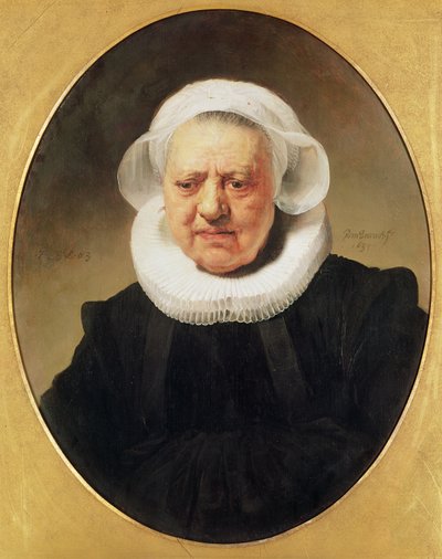 Portrait of Aechje Claesdar by Rembrandt van Rijn