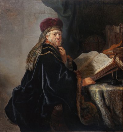 Scholar in His Study by Rembrandt van Rijn