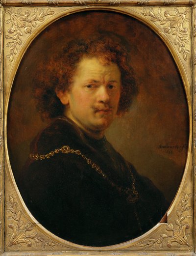 Self-portrait with Bare Head by Rembrandt Harmensz. van Rijn