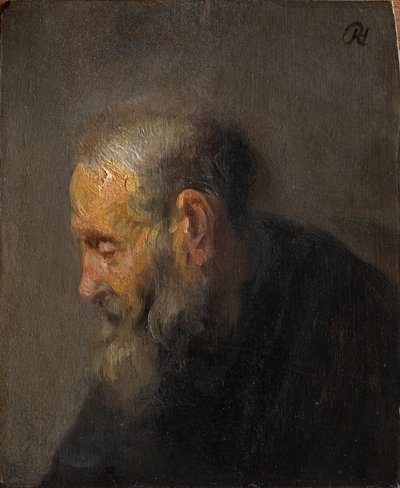 Study of an Old Man in Profile by Rembrandt van Rijn