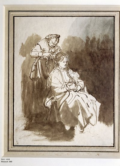 Young Woman at Her Toilet by Rembrandt Harmensz. van Rijn