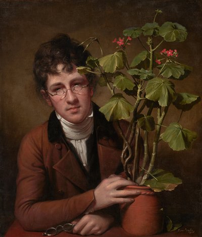 Rubens Peale with a Geranium by Rembrandt Peale