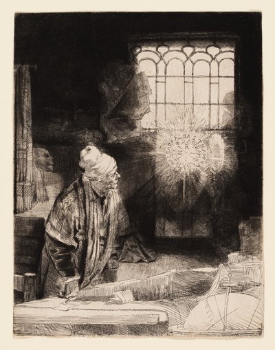 A Scholar in His Study (Faust) by Rembrandt van Rijn
