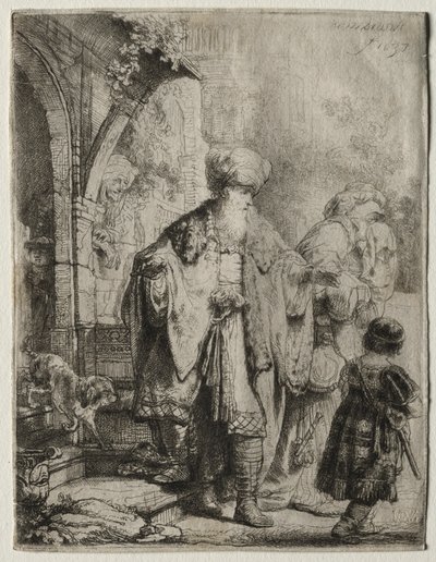 Abraham Casting out Hagar and Ishmael, 1637 by Rembrandt van Rijn