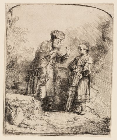 Abraham and Isaac by Rembrandt van Rijn