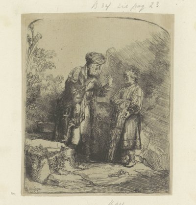 Abraham and Isaac by Rembrandt van Rijn