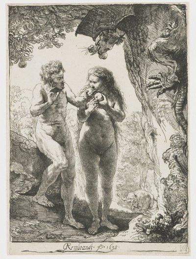 Adam and Eve by Rembrandt van Rijn