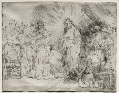 Christ Appearing to the Apostles by Rembrandt van Rijn