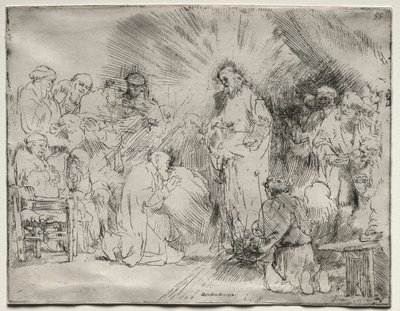 Christ Appearing to the Apostles, 1656 by Rembrandt van Rijn