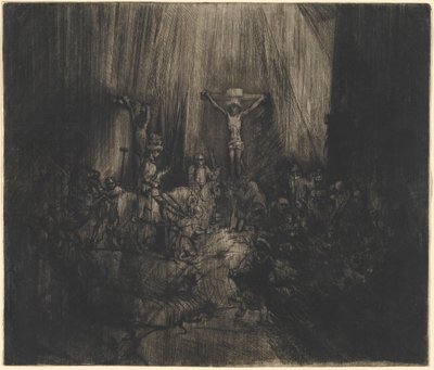 Christ Crucified between the Two Thieves (The Three Crosses) by Rembrandt van Rijn