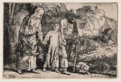 Christ Returning from the Temple with His Parents by Rembrandt van Rijn