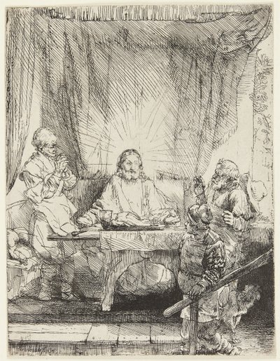 Christ at Emmaus by Rembrandt van Rijn