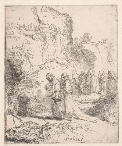 Christ Carried to the Tomb by Rembrandt van Rijn