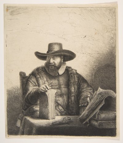Cornelis Claesz Anslo, Preacher by Rembrandt van Rijn