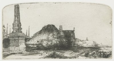 Cottage and Boundary Post on the Spaarndammerdijk (