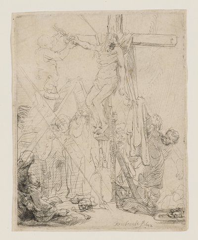 Descent from the Cross, a Sketch by Rembrandt van Rijn