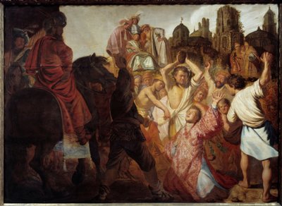 The Stoning of Saint Stephen by Rembrandt van Rijn