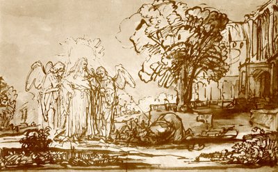 God the Father Appears to Abraham by Rembrandt van Rijn