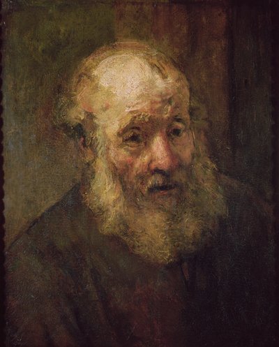 Head of an Old Man by Rembrandt van Rijn