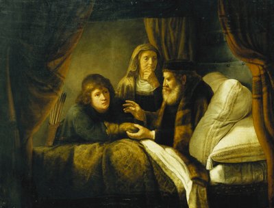 Isaac Blessing Jacob by Rembrandt van Rijn