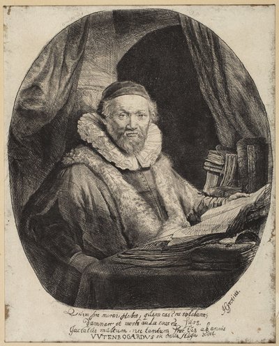 Jan Uytenbogaert, Preacher of the Remonstrants by Rembrandt van Rijn