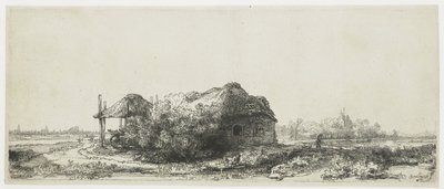 Landscape with a Cottage and a Hay Barn by Rembrandt van Rijn
