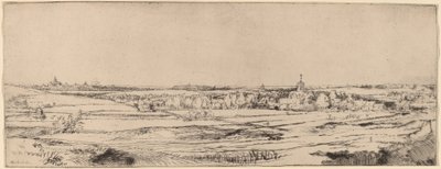 Landscape with a View toward Haarlem by Rembrandt van Rijn