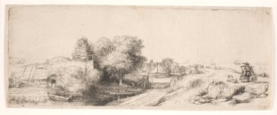 Landscape with a Milk-Man by Rembrandt van Rijn