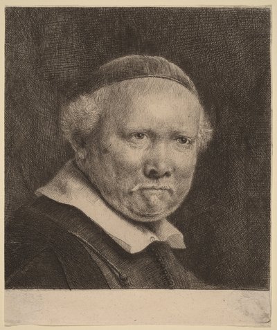 Lieven Willemsz van Coppenol: the Larger Plate by Rembrandt van Rijn